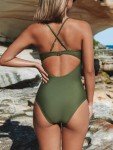 Cupshe Fashion Women s Ladies Vintage Lace Bikini Sets Beach Swimwear Bathing Suit S Green