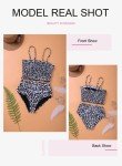 Dokotoo Womens Juniors Push Up Cute High Waisted Strapless Leopard Fashion Bikini Sets Swimsuit Two Pieces Bathing Suit Swimwear Swim Bottoms Small