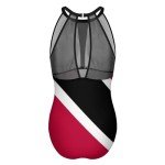 Trinidad and Tobago Flag One-Piece Swimsuit Women Fashion Beach Bikini Bathing Suits XL