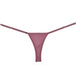 JAXFSTK Mini Bikini Micro G-String Women's Sexy Lowe Rise Adjustable Thong Fashion Tanga Lingerie Underwear 7PCS M