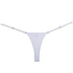 JAXFSTK Mini Bikini Micro G-String Women's Sexy Lowe Rise Adjustable Thong Fashion Tanga Lingerie Underwear 7PCS M