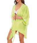 SUN-ROSE FASHIONS Solid Georgette Women's Sexy Bikini Cover up Body wrap Knot Pareo | Beach Cover up | Shrug | Overcoat | One Size fits All, Lemon Yellow, Free Size