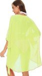 SUN-ROSE FASHIONS Solid Georgette Women's Sexy Bikini Cover up Body wrap Knot Pareo | Beach Cover up | Shrug | Overcoat | One Size fits All, Lemon Yellow, Free Size
