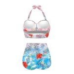 Yruonazao Gradient Hibiscus Womens Bikini Swimsuits 2 Piece Highwaisted Bikinis for Women Summer Bathing Suit Fashion Low Back One Piece Swimsuits for Women Beach Holiday