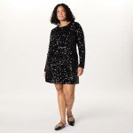Luz Black Sequin Long Sleeve Mini Dress
