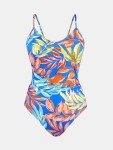 CUPSHE Women's One Piece Swimsuits Bathing Suits Cutout V Neck Tummy Control Adjustable Straps O Ring, L