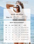 BMJL Women's One Piece Swimsuits Button Adjustable Strap Bathing Suit Color Block Retro Swimwear(Dark Blue,M)
