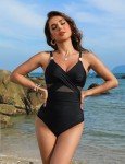 Blooming Jelly Womens One Piece Swimsuit Full Coverage Tummy Control Bathing Suits Over 50 Swim Suits 2024 (XL, Black)
