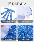 Tempt Me Women Blue White Floral Tummy Control One Piece Swimsuits Ruched Slimming Bathing Suits Vintage Swimwear L