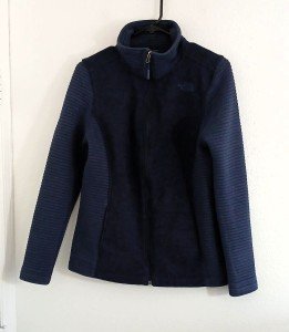 North Face Women's Blue Fleece Zip Jacket, Medium