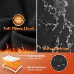 BALEAF Women's Sweatshirt Dress Winter Fleece Lined Dress Quarter Zip Cover Up Water Resistant Warm Outdoor with Pocket Black L