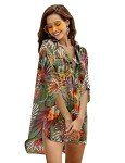 Ekouaer Women's Swimsuit Beach Cover Up Shirt Bikini Beachwear Bathing Suit Beach Dress