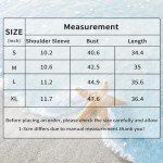 Seizesoul Women's Cute Bikini Printed T Shirt Dress Short Sleeve Baggy Shirt Beach Fun Swimwear Cover Up Dress