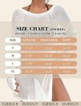 Bsubseach Crochet Swimsuit Coverup for Women Sheer Bathing Suit Cover Ups Kintted Swimwear Bikini Beach Vacation Outfits Apricot S