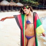 Hercicy 6 Pack Jamaica Swimsuit for Women Rasta Outfits African Accessories Bikini Cover Up Jewelry for Summer(Small-Medium)