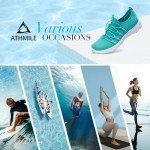 ATHMILE Womens Mens Water Shoes Walking Tennis Beach Swim River Shoes Slip On Lightweight Breathable Casual Sneakers for Gym Travel Work Kayaking Sport Accessories