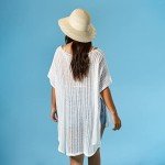 Hadley Wren Women's Standard Pull-on Swimsuit Cover Dress Fashion Accessory for Beach Or Pool Day, White, One Size