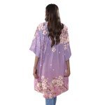 Ystardream Pink Cherry Blossom Swimsuit Coverup for Women Kimono Cardigan Beach Resort Wear Oversized Cardigans for Women Females Summer Spring Tops Beach Accessories Vacation Outfits XL