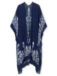 Breezy Lane Kimonos for Women Swimsuit Coverup Beachwear Kimono Cardigans with Blue Bohemian Floral Print