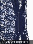 Breezy Lane Kimonos for Women Swimsuit Coverup Beachwear Kimono Cardigans with Blue Bohemian Floral Print