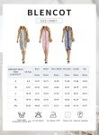 BLENCOT Women's V Neck Striped Sleeveless Sweater Vest Dresses Casual Button Down Fall Beachwear Long Dress Khaki M
