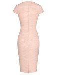 Grace Karin Women's Cap Sleeve Tweed Pencil Dress