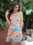 Beach Dresses for Women 2024 Vacation Beachwear Coverups Summer Halter Dresses Casual Sexy Sleeveless Sundresses(M.Flower Mandala Green)