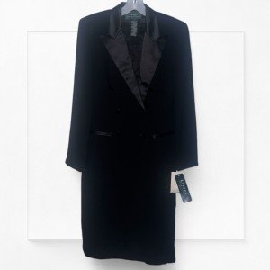 Vintage Lauren Ralph Lauren Knee-Length Tuxedo Jacket