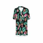 Custom Womens Swimsuit Cover Up Beach Bikini Swimwear V Neck Chiffon Coverups Personalized Face Bathing Suit Dress Shirt Cover Ups Beachwear Floral 09