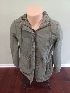 Green Cargo Style Jacket for Women, Medium