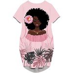Plus Size African Print Short Sleeve Dress