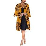 Ankara Print Long Jacket for Women