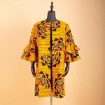 Ankara Print Long Jacket for Women