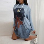 Afrocentric Pullover Hoodie Dress for Women