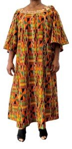 Stylish African Kente Kaftan Dress for Women