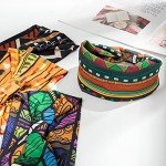 Vintage African Print Yoga Headbands for Women