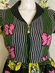 Custom African Print Short Sleeve Mid-Length Dress