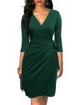 Berydress Women's Classic V Neck Sheath Dress