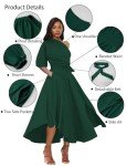LILYIN Women’s Off-Shoulder Belted Cocktail Dress