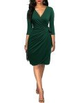 Berydress Women's Classic V Neck Sheath Dress