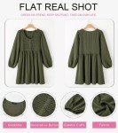 Dokotoo Women's Elegant Long Sleeve Empire Waist Dress