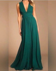 Emerald Green Cutout Maxi Dress by Lulus