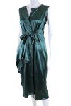 Sies Marjan Green Sleeveless Button-Front Dress Size 2