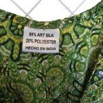 Green Casual Crew Neck Dress with Bishop Sleeves