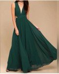 Emerald Green Cutout Maxi Dress by Lulus