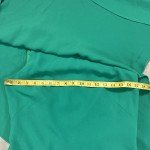 Carmen Marc Valvo Green One Shoulder Dress