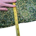 Green Casual Crew Neck Dress with Bishop Sleeves