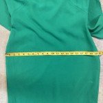 Carmen Marc Valvo Green One Shoulder Dress