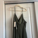 Jenny Yoo Lissa Long Olive Green Dress for Weddings
