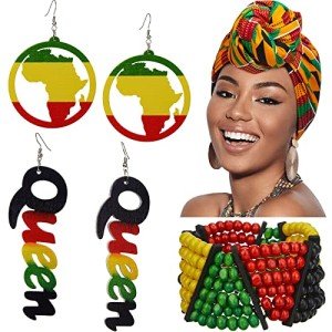 MTLEE 4-Piece Women's African Accessory Set